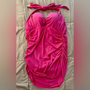 Lane Bryant Women’s Size 22 Pink One Piece Swimsuit EUC